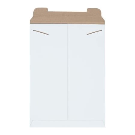 The Packaging Wholesalers Stayflats Tab Lock Mailers, 13inW x 18inL, White, 100/Pack ENVRM6SFW